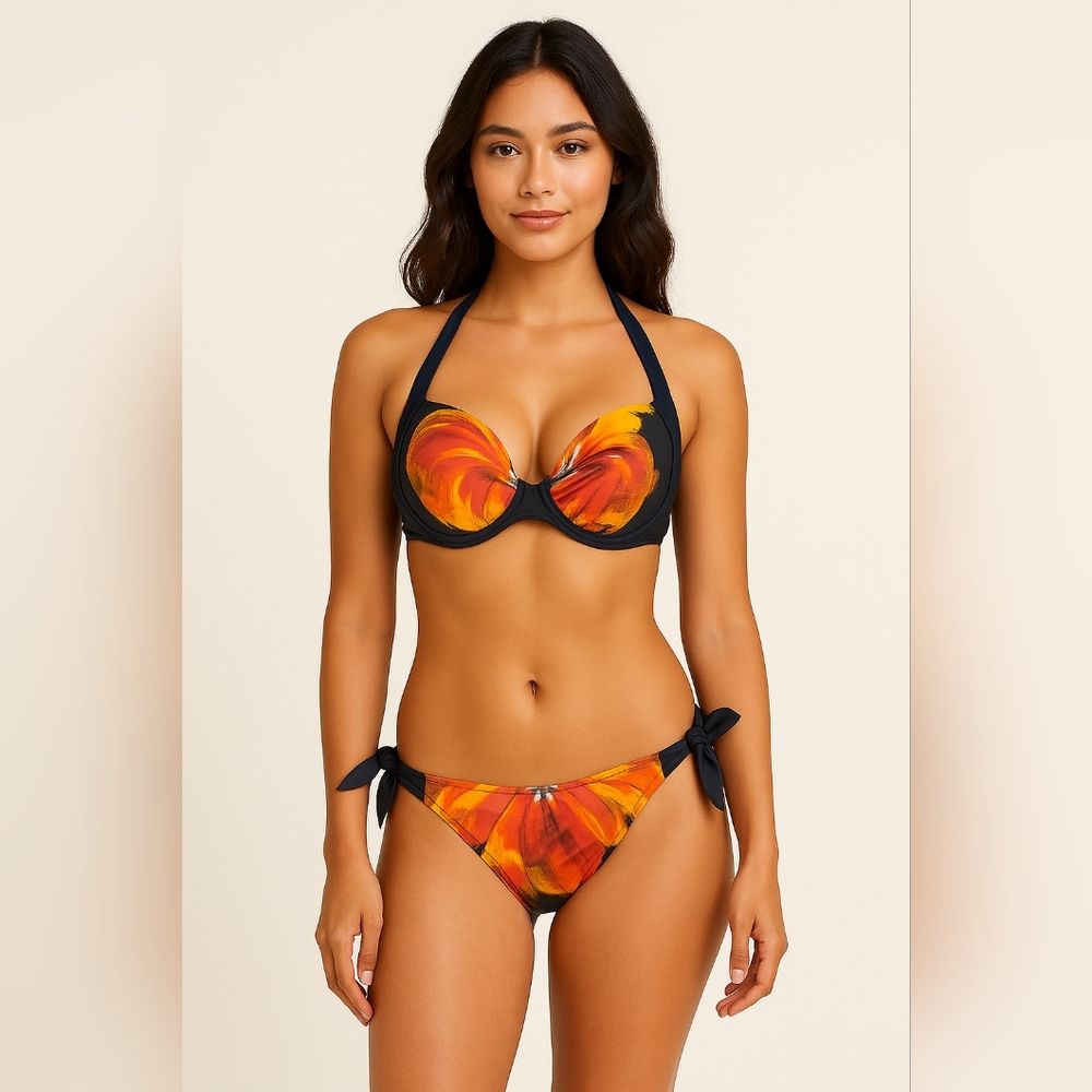 Tropical underwire sexy bikini swimsuit skye